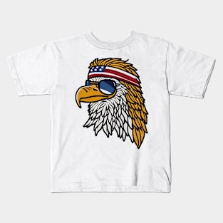 4th of July Eagle American Flag Independence USA Patriotic Kids T-Shirt